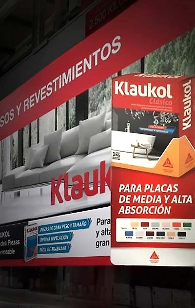 decoracion de racks metalicos para klaukol 1
