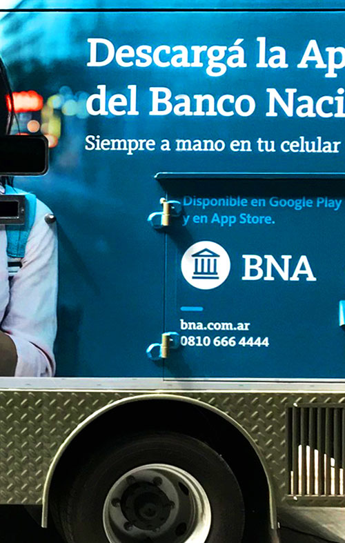 decoracion de flota vehicular banco nacion argentina principal