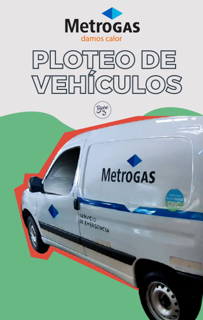 decoracion flota vehicular para metrogas 